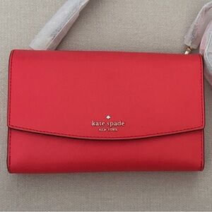 NWT- Kate Spade Red Wallet Crossbody Purse